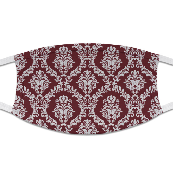 Custom Maroon & White Cloth Face Mask (T-Shirt Fabric)