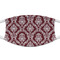 Maroon & White Cloth Face Mask (T-Shirt Fabric)