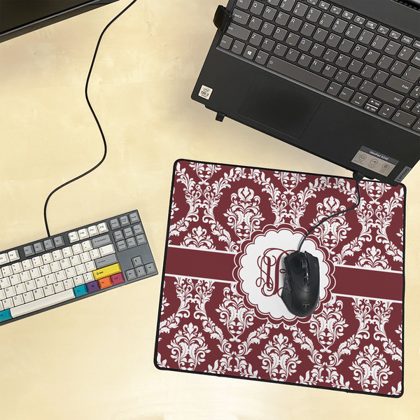 Maroon & White Medium Gaming Mats - LIFESTYLE