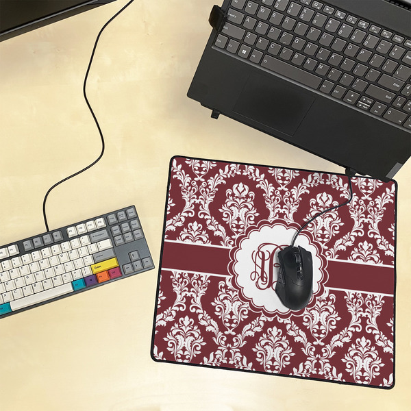 Maroon & White Medium Gaming Mats - LIFESTYLE