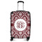 Maroon & White Medium Travel Bag - With Handle