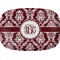 Maroon & White Melamine Platter (Personalized)