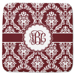 Maroon & White Memory Foam Bath Mat - 48"x48" (Personalized)