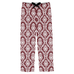 Maroon & White Mens Pajama Pants - XS
