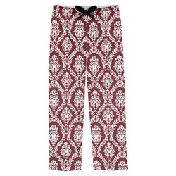 Maroon & White Mens Pajama Pants - S