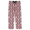 Maroon & White Mens Pajama Pants - XS
