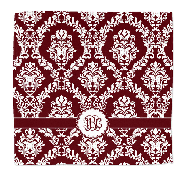 Custom Maroon & White Microfiber Dish Rag (Personalized)