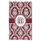 Maroon & White Microfiber Golf Towel (Personalized)