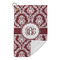 Maroon & White Microfiber Golf Towels Small - FRONT FOLDED