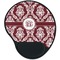 Maroon & White Mouse Pad with Wrist Support - Main
