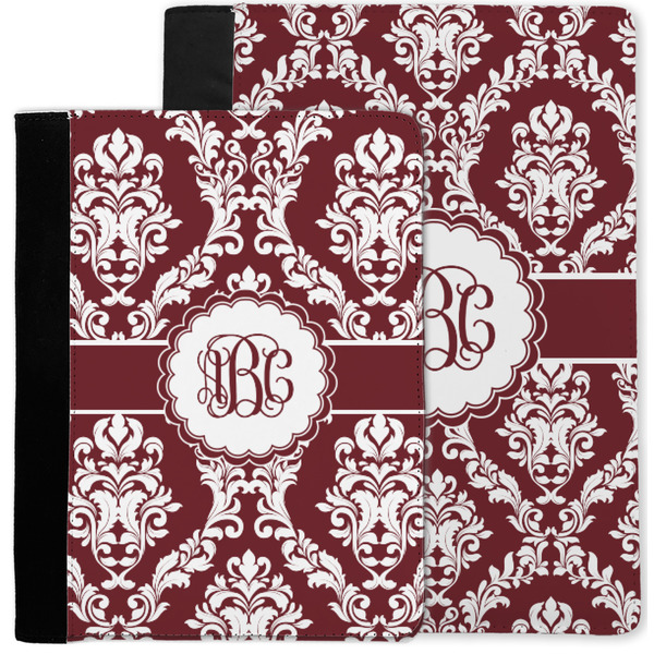 Maroon & White Notebook Padfolio - MAIN