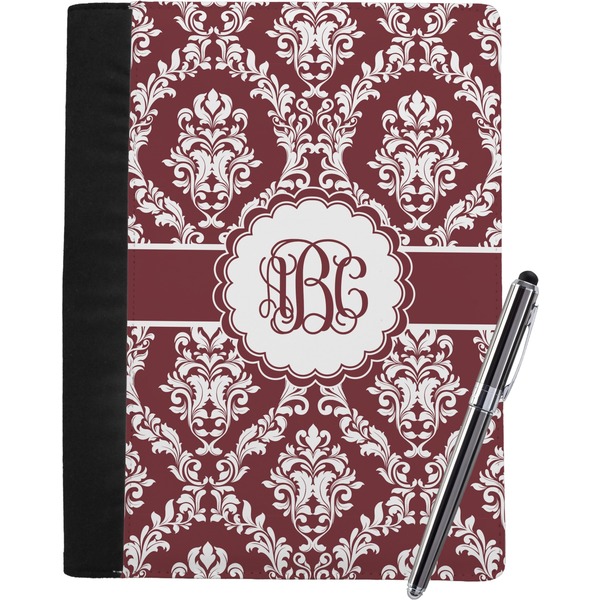 Maroon & White Notebook
