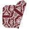 Maroon & White Octagon Placemat - Double Print (folded)