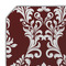 Maroon & White Octagon Placemat - Single front (DETAIL)