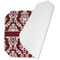Maroon & White Octagon Placemat - Single front (folded)