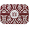 Maroon & White Octagon Placemat - Single front