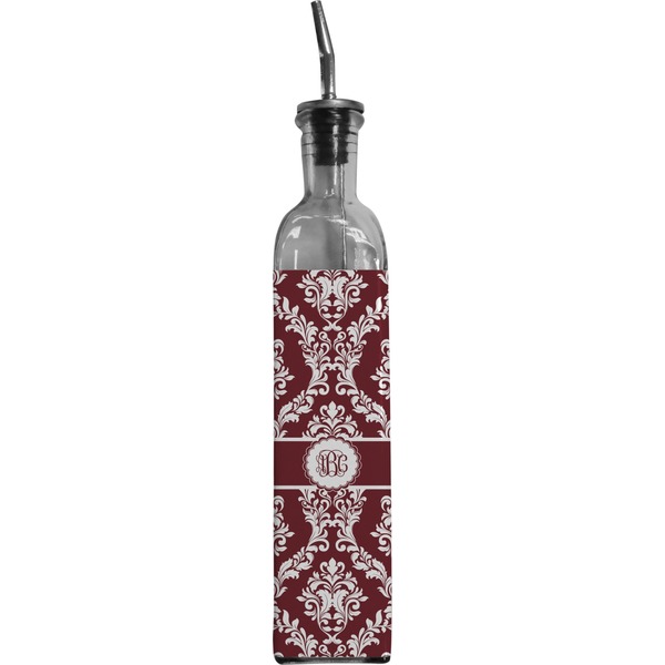 Custom Maroon & White Oil Dispenser Bottle (Personalized)