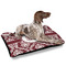 Maroon & White Outdoor Dog Beds - Large - IN CONTEXT