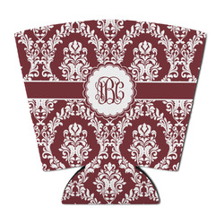 Maroon & White Party Cup Sleeve - with Bottom (Personalized)