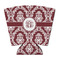 Maroon & White Party Cup Sleeves - with bottom - FRONT