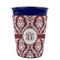 Maroon & White Party Cup Sleeves - without bottom - FRONT (on cup)