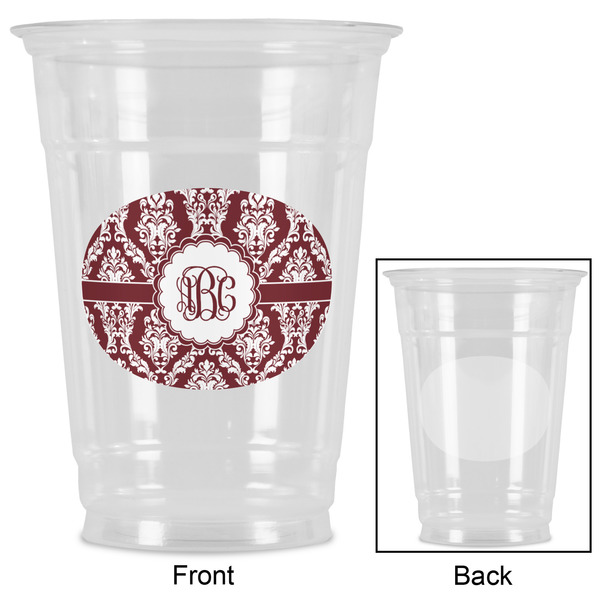 Maroon & White Party Cups - 16oz - Approval