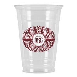 Maroon & White Party Cups - 16oz (Personalized)
