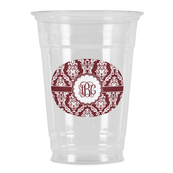 Custom Maroon & White Party Cups - 16oz (Personalized)