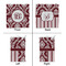 Maroon & White Party Favor Gift Bag - Gloss - Approval
