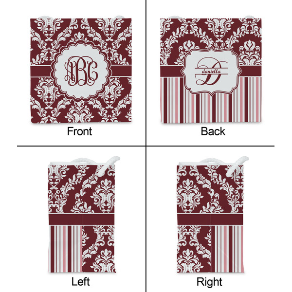 Maroon & White Party Favor Gift Bag - Matte - Approval