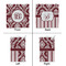 Maroon & White Party Favor Gift Bag - Matte - Approval