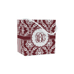 Maroon & White Party Favor Gift Bags - Matte (Personalized)