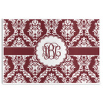 Maroon & White Disposable Paper Placemats (Personalized)