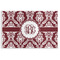 Maroon & White Disposable Paper Placemats (Personalized)