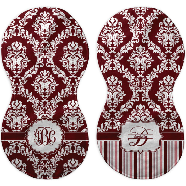 Maroon & White Peanut Shaped Burps - Approval