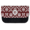 Maroon & White Pencil Case - Front