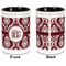 Maroon & White Pencil Holder - Black - approval