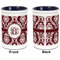 Maroon & White Pencil Holder - Blue - approval