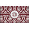 Maroon & White Door Mat - 60"x36" (Personalized)