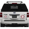 Maroon & White Personalized Car Magnets on Ford Explorer