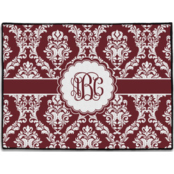 Maroon & White Door Mat (Personalized)