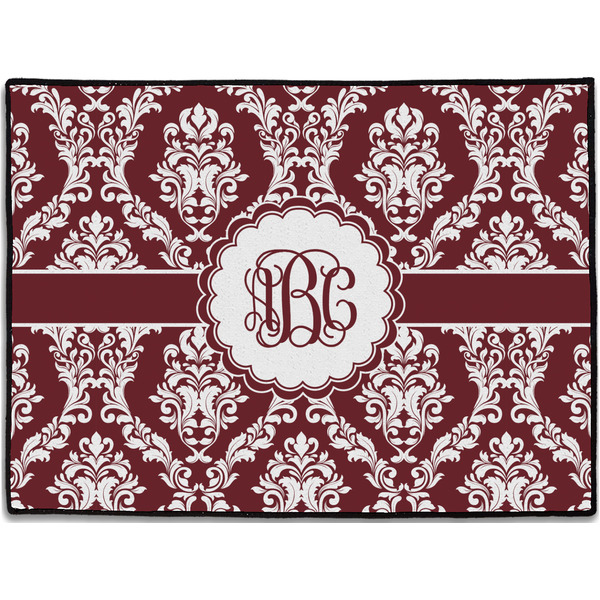 Custom Maroon & White Door Mat (Personalized)