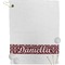 Maroon & White Personalized Golf Towel