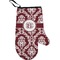 Maroon & White Personalized Oven Mitt