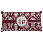 Maroon & White Pillow Case - King (Personalized)