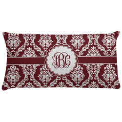 Maroon & White Pillow Case - King (Personalized)