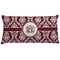 Maroon & White Personalized Pillow Case