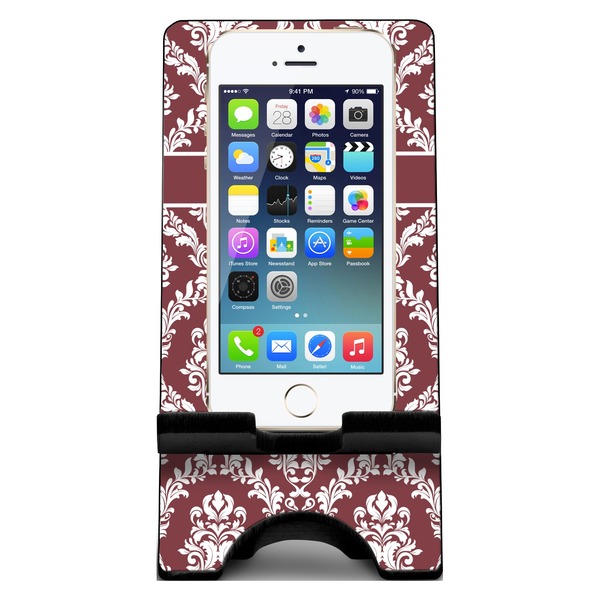 Maroon & White Phone Stand w/ Phone