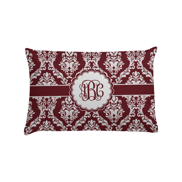 Custom Maroon & White Pillow Case - Standard (Personalized)