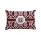 Maroon & White Pillow Case - Standard - Front